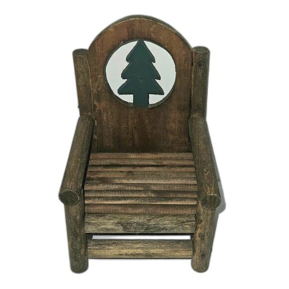 Boyd's Bear Wood Land Pine Tree Chair Log Style - Picture 1 of 7